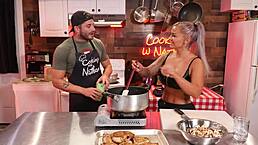 Discussing best aspects of being a pornstar in casting interview.