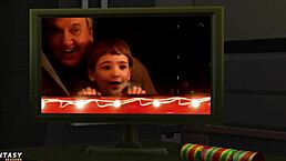 in the WINTER HOLIDAY, liberty lee explores the SIMS 4 in 3D SNOW scenes