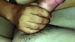 mexican brunette enjoys homemade close-up video