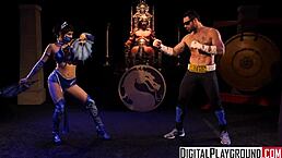 In this Mortal Kombat parody, MILF dominates with face sitting and oral.