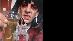 Look at the Shy Bisexual Sissy Swallow His Pee Naked!