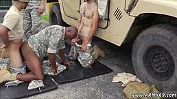 Thai army boy experiences gay sex for the first time