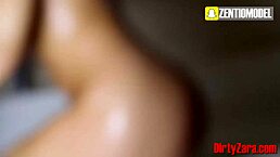 Teen Brunette's Pussy Craves Big Dildo