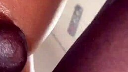 we watch this ebony stripper handle a monster cock in her tight ass