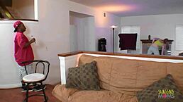 Black monster cock drills yoga instructor's pussy in doggystyle and cowgirl riding