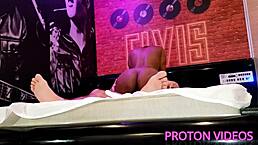 brunette latina rides black cock bareback intensely!