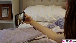 Brunette Lily Adams Takes Stepbrother's Monster Cock Deep In Her Shaved Pussy!