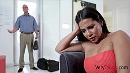 evil stepmom rose monroe locks dad away to bang stepson in taboo action.
