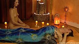 i give my lover a oiled lingam massage to make his penis feel so good