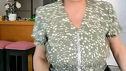 busty milf maria dances for you, want to see her big tits and old body?
