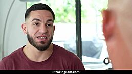 big tits stepaunt carmela clutch licks stepson peter green's ass before they fuck and get caught.