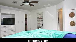 Riley Jean's emotional taboo encounter as she fucks her stepbrother secretly