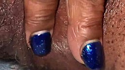 BBW grandmother fingering her wet pussy while sucking nipples 😘