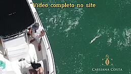 Blonde gives ass in front of captain