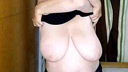 busty milf maria dances for you, want to see her big tits and old body?