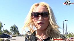 Skinny Blonde Slut With Small 18+ Tits Gets A Huge Cumshot On Her Boobs And Her Face