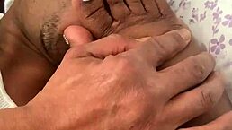 Wife's Feet Sucked During Handjob Session