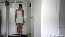 Do you like my pantyhose and bra tease?