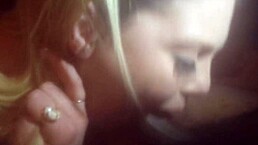 she's gagging on that big black cock and loving every second!