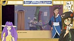 i'm watching this avatar hentai where the teacher blows the granny's small tits