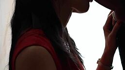 Hot wife deepthroats friend until he cums in her mouth.