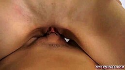 Pervert fucks teen 18+ suspended step-sis