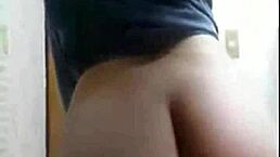 Blonde babe goes solo on webcam