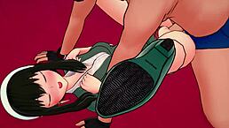 yor forger in office outfit from spy x family