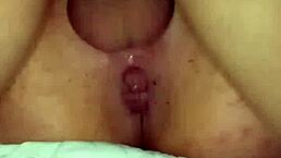 Married woman gets two creampies inside her pussy 😍