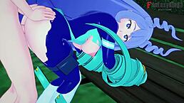 nejire hado walks in the park in boku no hero