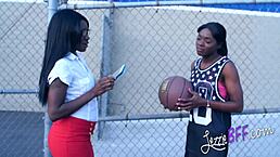 Ebony kay love and ana foxxx explore lesbian makeout with toys.