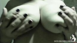 Feeling Intense Pleasure Playing With Vibrator And Showing Big Breasts