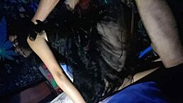 Dance dance dance with my squirt squirt squirt 😈 halloween teen bends over for hardcore fun