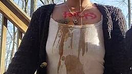 No Fucks Given In Messy Outdoor Desperation