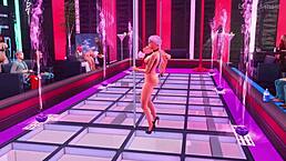 Stripper Enthusiastically Sucks Multiple Big Black Cocks For Creampie In Sims 4 3D Animation.