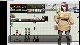 In the late night, she exposes herself outdoors with toys and masturbates in this hentai anime game