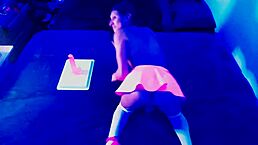 Petite shemale princess natasha rotten plays with her anal toys