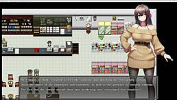 In the late night, she exposes herself outdoors with toys and masturbates in this hentai anime game