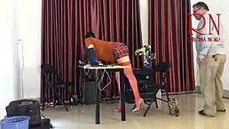 Monday office tease with no panties 😜