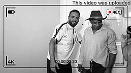 Blonde Tattoo Babe Fucks Two Monster Cocks Backstage! Facial Cumshot And Anal Action?