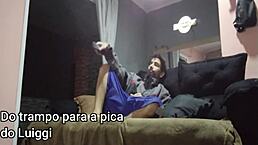 boyfriend takes monster cock pounding hard