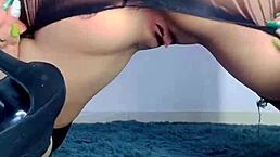 i squirted so big in my lingerie as a cute latina teen