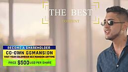 blonde and latina kneeling, fingering each other