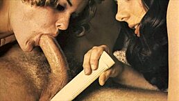 Friends Study and Touch Intimately at Home