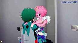 Mina and momo creampie izuku in intense 3d hentai sex.