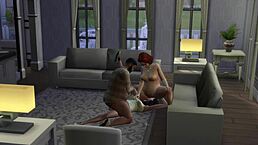 Introduced To New Family Orgy In Sims 4