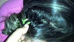 Ever seen a wild hairjob like this one with stunning long hair?