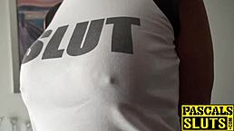 Dirty mature whore waited all day to be his sex slave 😈