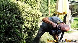 Teen Feels Intense Pleasure Riding Grandpa's Cock To Cumshot