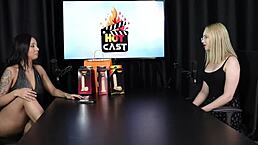 i'm a new escort and got shy when filming - vivian lola in sheer red lingerie